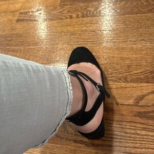 Rebecca Minkoff Black Suede 10M in great condition only worn once!